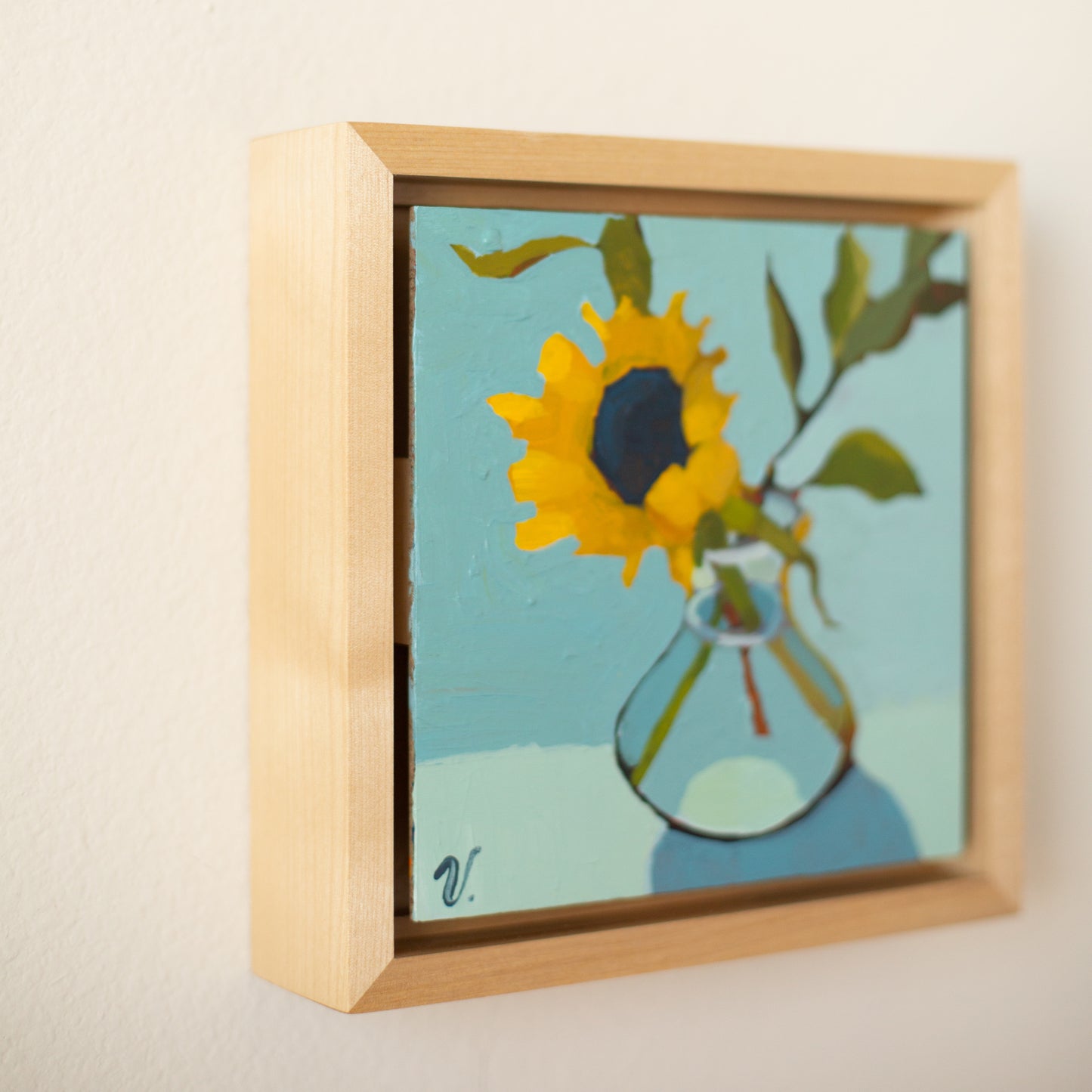 “She is a Sunflower” 6 x 6 in.
