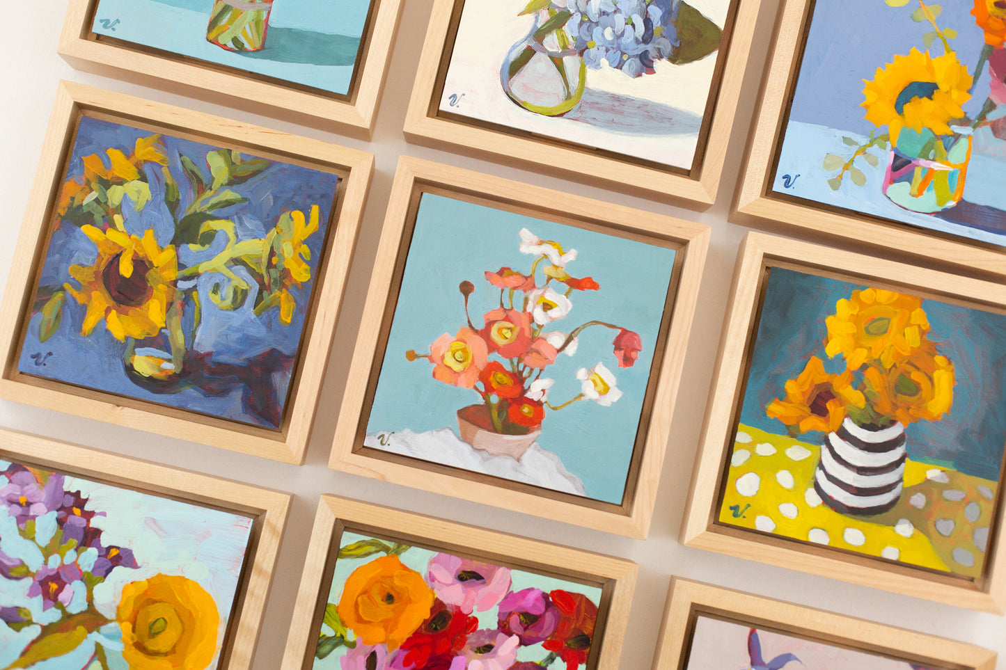 “Symphony of Poppies” 6 x 6 in.