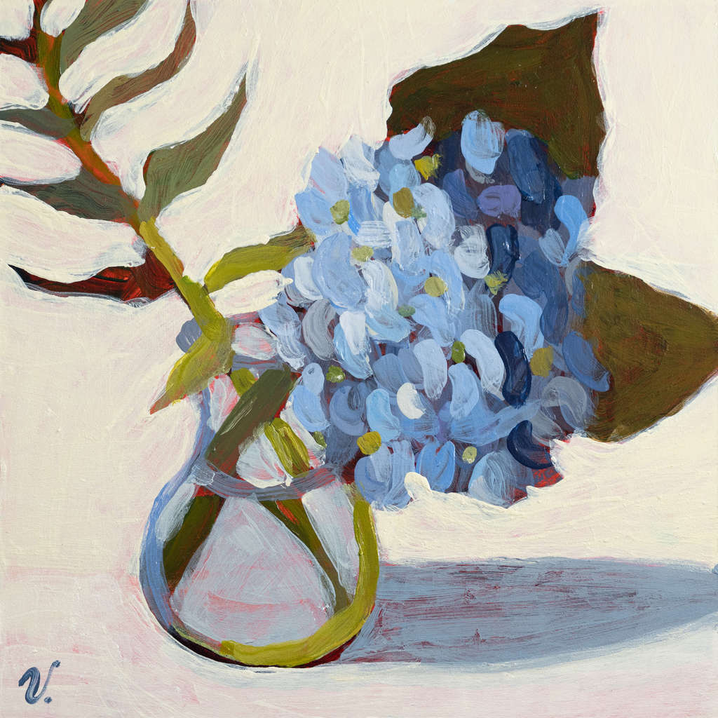 "Light Blue is Like a Flute"  6 x 6 in.