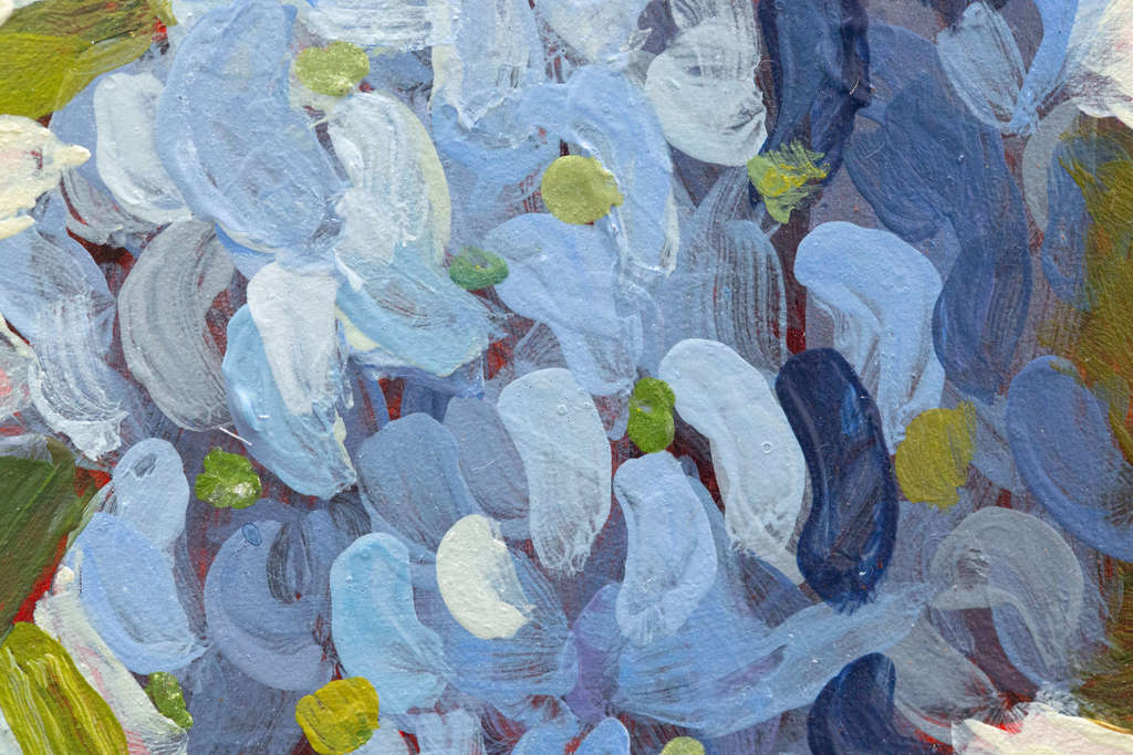 "Light Blue is Like a Flute"  6 x 6 in.