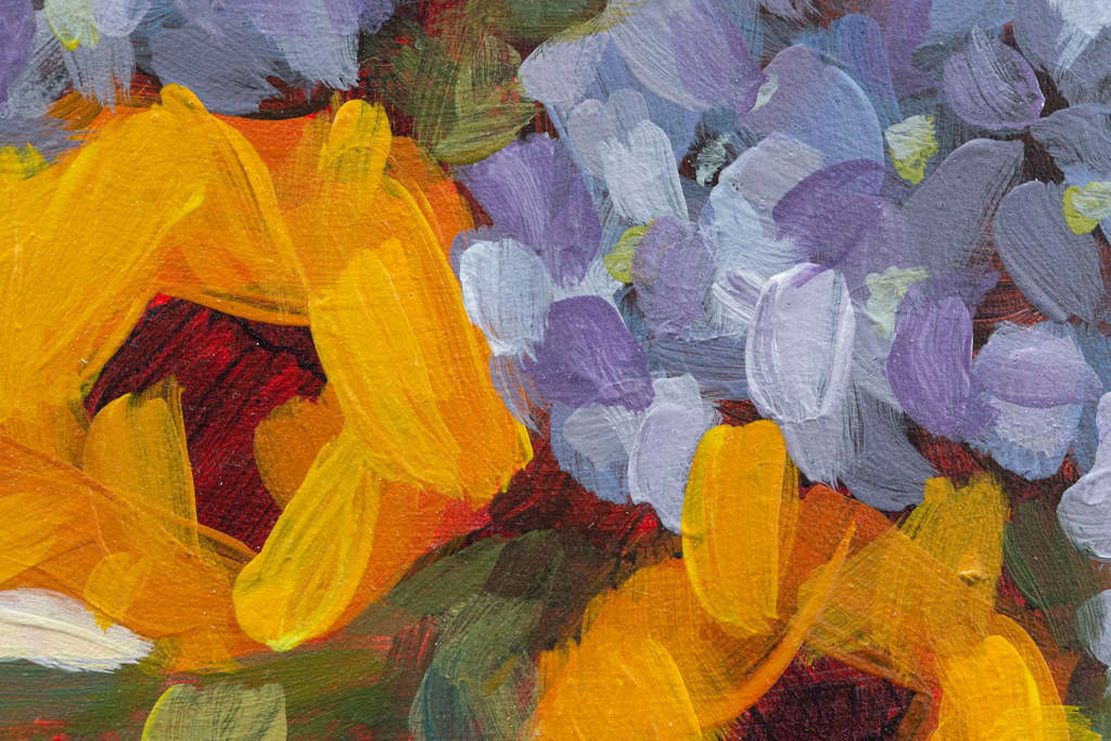 "Blue Dots"  6 x 6 in.