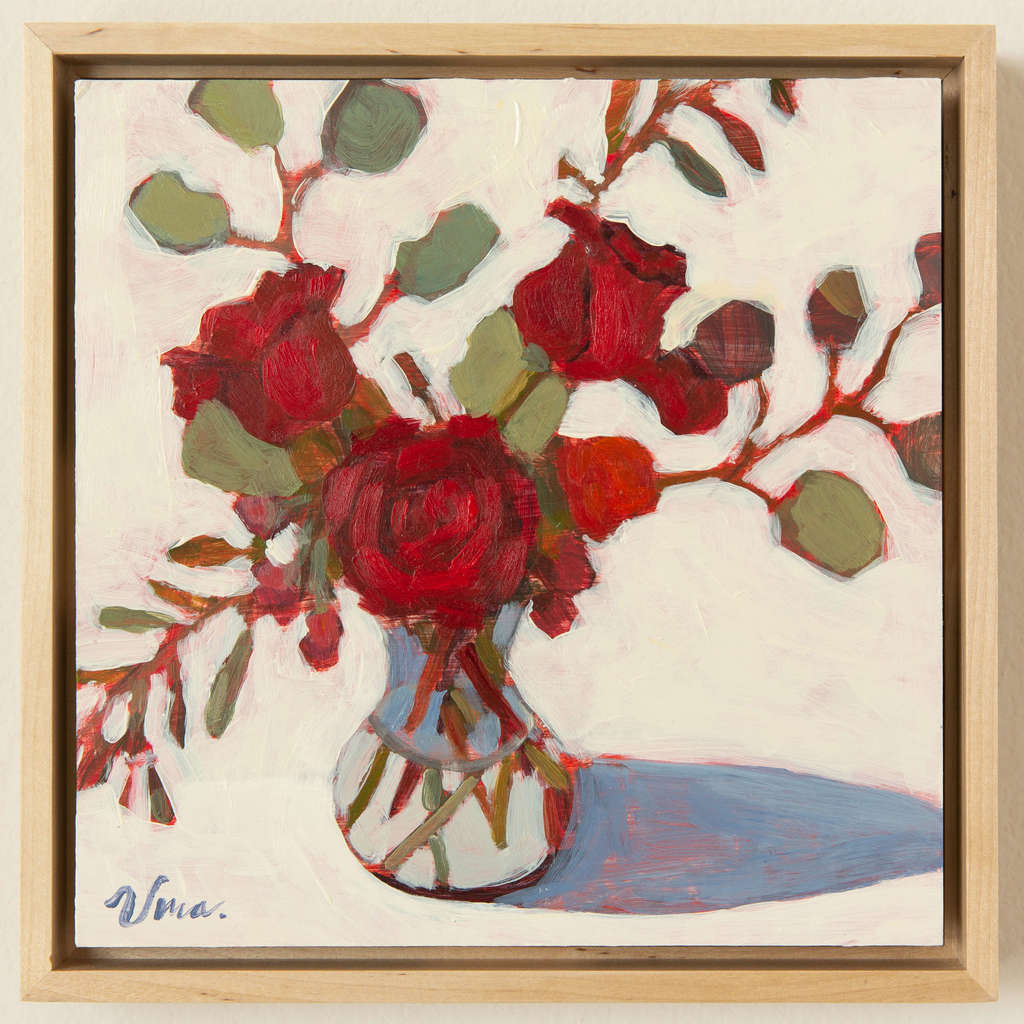 "Red Roses are Royalty" 9 x 9 in.