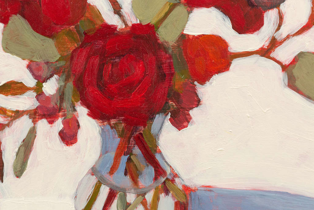"Red Roses are Royalty" 9 x 9 in.