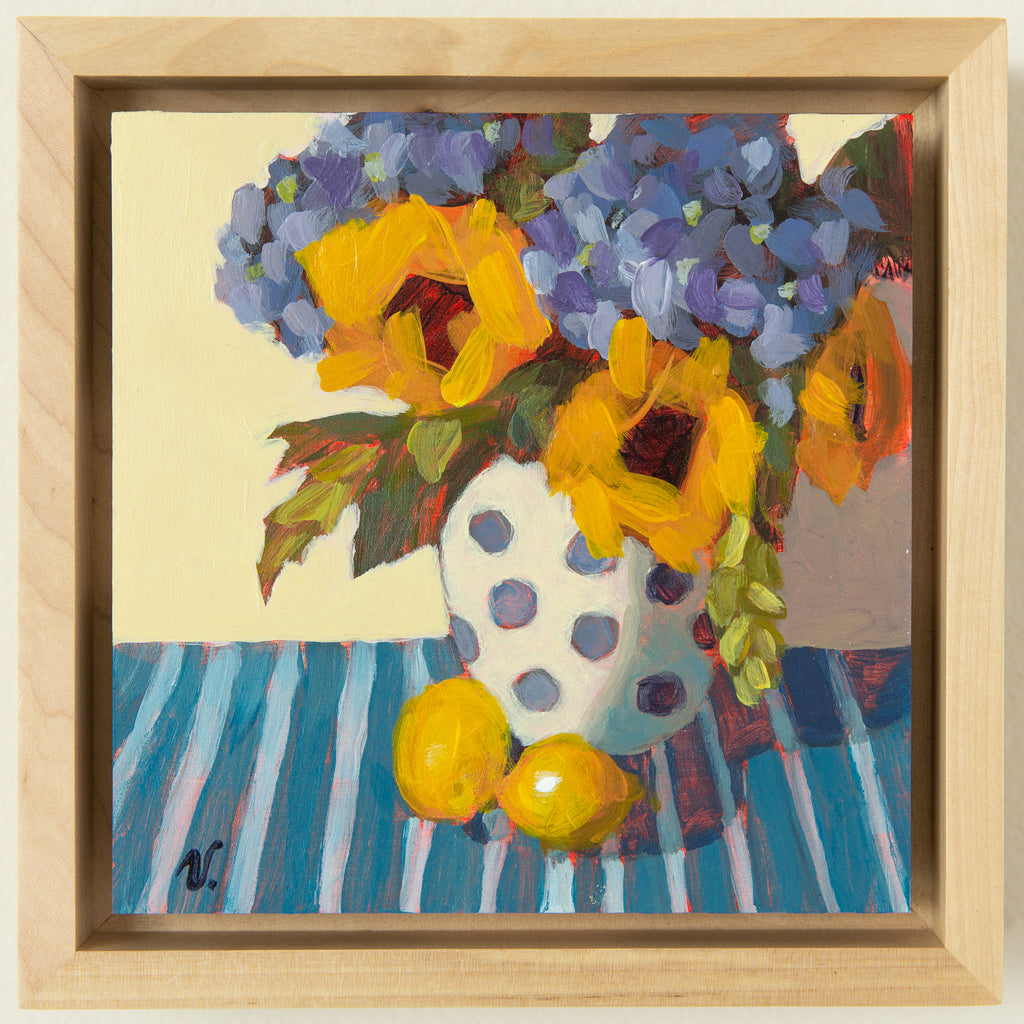 "Blue Dots"  6 x 6 in.