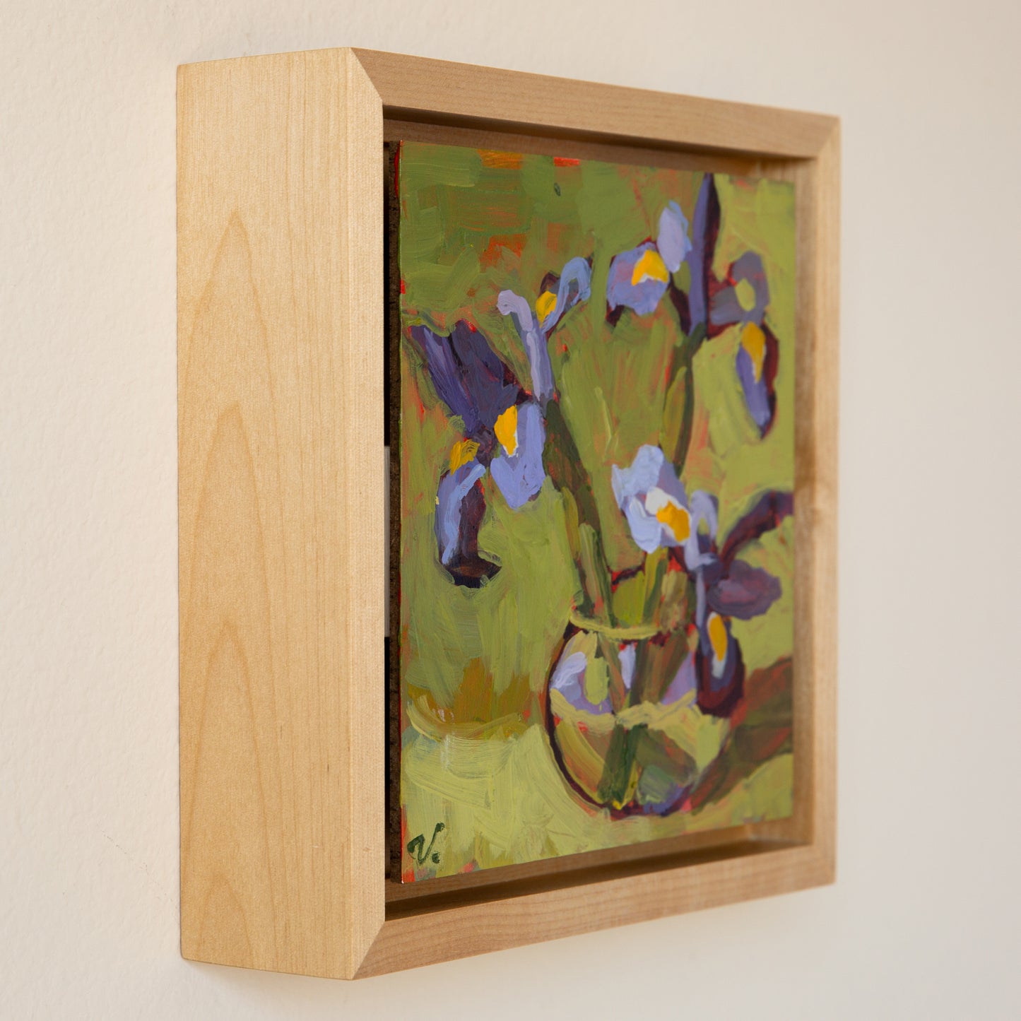 “Wild Iris Blooms” 6 x 6 in.