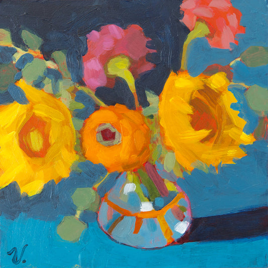 “In Beauty I Walk” 6 x 6 in.