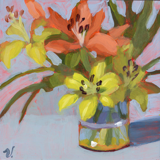 "Consider the Lilies" 6 x 6 in.